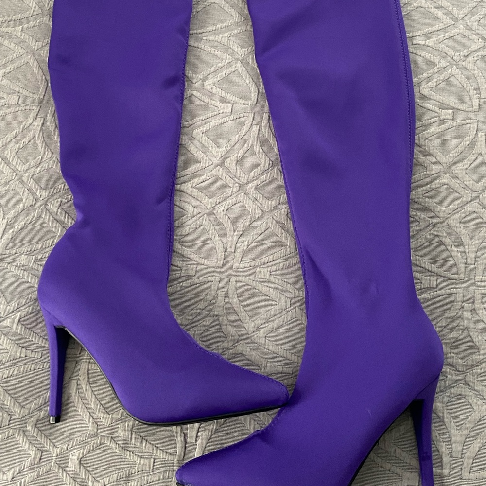 New! Anne Michelle Pointy Toe Over the Knee Boot. Various Sizes